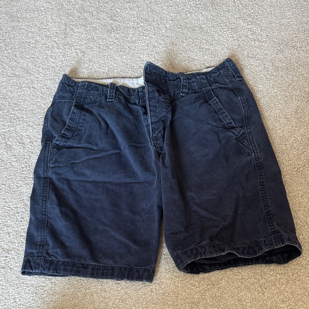 Abercrombie & Fitch Dark Blue Cargo Shorts